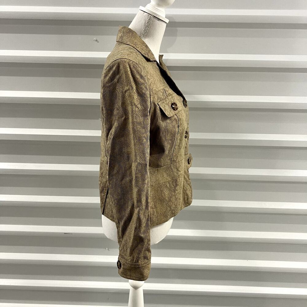 Worthington Snake Skin Print Blazer Size 12P (S) - Picture 5 of 7